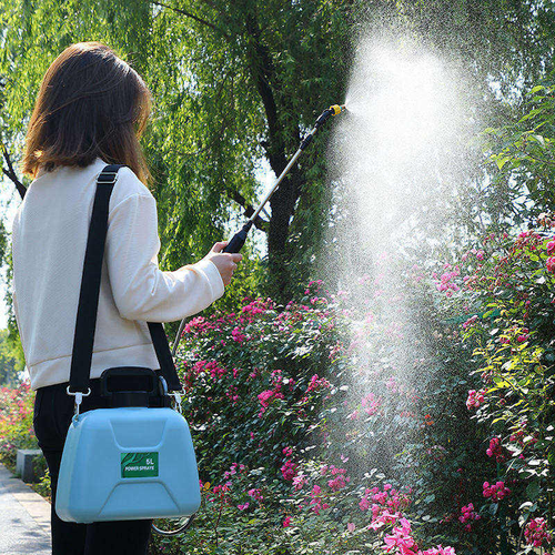 Large Capacity 5L Automatic Rechargeable PVC Plastic Electric Watering Pot Sprayer Portable Household Garden Sprayer Adjustable