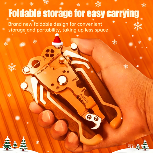 Warning 🔥 Warning 🔥 Warning 🔥 Christmas big sale 🔥💥Multifunctional Folding Wire Stripper-Professional Electrician Tool