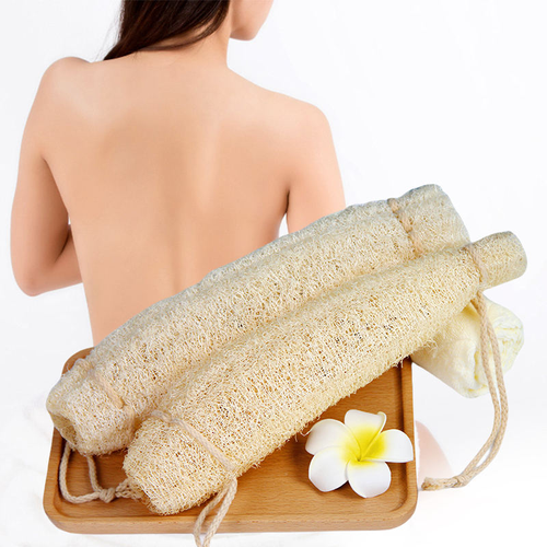 Organic Loofah Sponge for Bathing Spa Exfoliating Scrubber Natural Luffa Body Wash Sponge Body Massage and Care