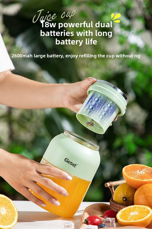 2025 New Multifunctional  Juicer Cup Large Capacity Wireless USB Power Source for Household Outdoor Personal Portable Use
