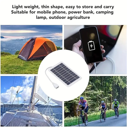 2W 5V Solar Charging Panel Solar Outdoor Mobile Phone Portable Solar Panel Charger