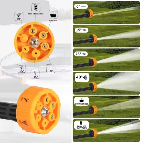 Portable wireless charging car wash gun