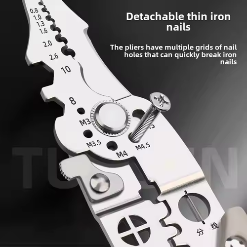 💥Multifunctional Folding Wire Stripper-Professional Electrician Tool A multi-functional electrician's pliers that every household must have prepared.