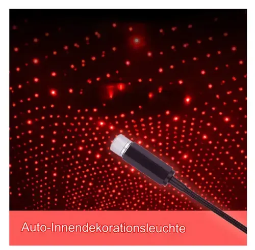 Car Interior Roof LED Star Light USB Atmosphere Starry Sky Night Projector Lamp