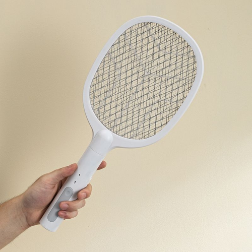 Efficient Fly Swatter Handheld Electric Mosquito Swatter Racket Mosquito Killer Bug Zapper Racket With Base