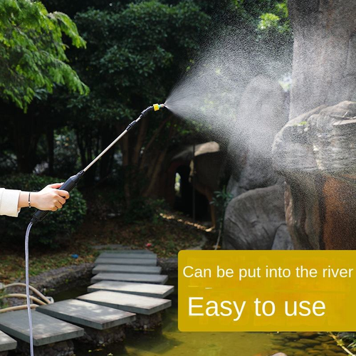 ⚡💦 Battery-powered electric sprayer, with a multi-functional design, equipped with two nozzles and capable of automatic switching, with adjustable flow rate, suitable for use with gardening tools.