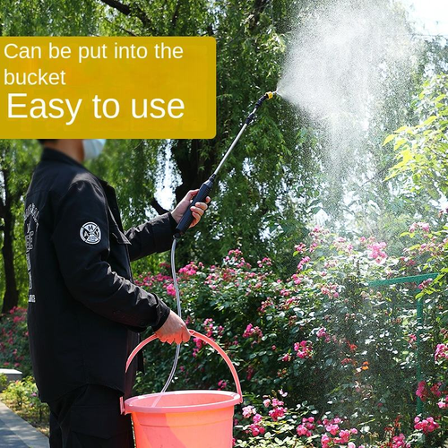 ⚡💦 Battery-powered electric sprayer, with a multi-functional design, equipped with two nozzles and capable of automatic switching, with adjustable flow rate, suitable for use with gardening tools.