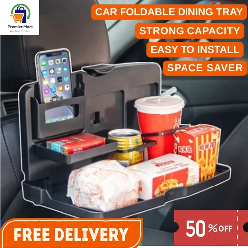 🔥 Multi-functional Car Rear Seat Folding Tray 🔥
