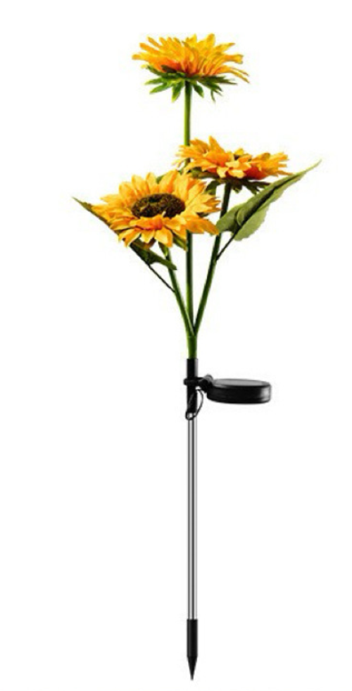 🔥🌈🔥 Buy one, get one free! 🔥🌈🔥🔥🔥 Pathway Lawn Yard Porch Walkway Landscape Decorations LED Artificial Flowers IP65 Waterproof Sunflower Solar Garden Lights 360