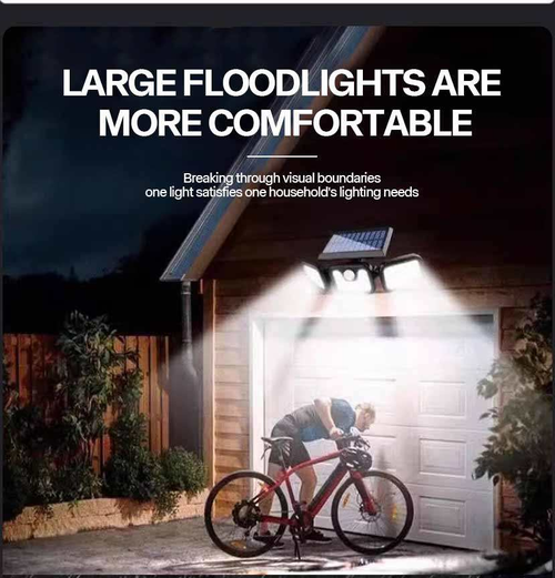 2025 Outdoor Solar Powered Garden Lamp Motion Sensor LED Solar Wall Light Security Lamp Remote Control