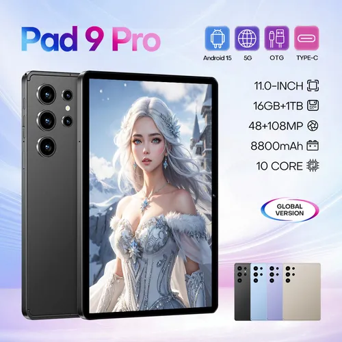 🔥2025 model 10.1-inch in-cell screen Pad9PRO tablet computer