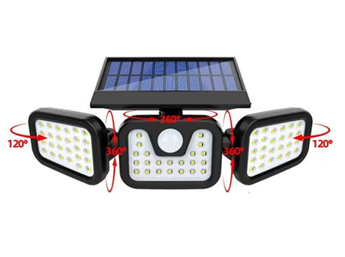 2025 Outdoor Solar Powered Garden Lamp Motion Sensor LED Solar Wall Light Security Lamp Remote Control