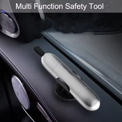 High Quality 2 in 1 Car Safety Emergency Tool Kit ABS Aluminum Alloy Window Glass Breaker and Seat Belt Safety Knife