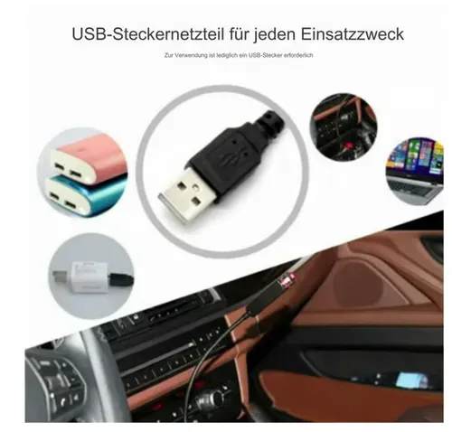 Car Interior Roof LED Star Light USB Atmosphere Starry Sky Night Projector Lamp