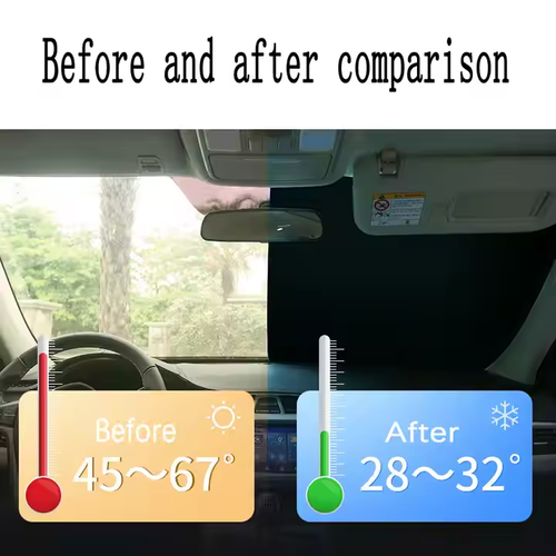 🔥🔥🔥Car Front Window Sunshade Cover Sun Shade Windshield Visor Windscreen Folding Auto UV Protection Curtain Styling Accessories