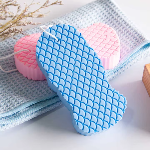 Soft 3D Bath Sponge for Body Shower Custom Exfoliating Bath Brush Sponge Scrubber