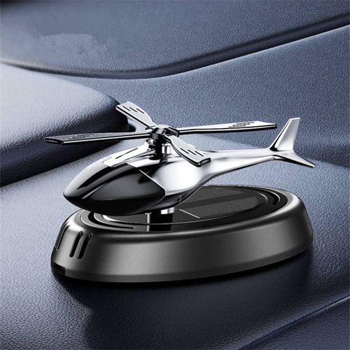 Light luxury solar propeller helicopter car aromatherapy car ornaments, fashionable gifts