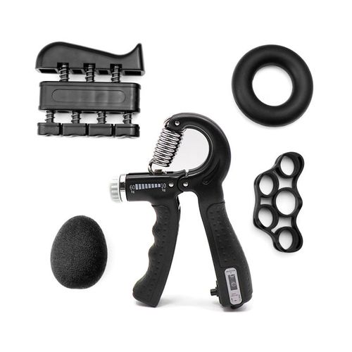5-60 kg portable digital adjustable grip strength trainer home training grip trainer enhancer 5-piece set