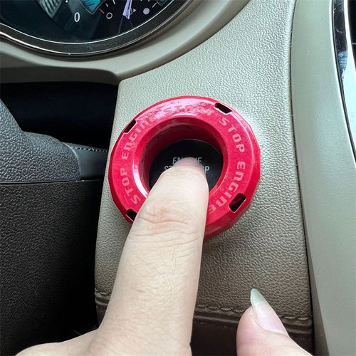 Car and motorcycle one-button start knob decorative protective cover car interior products ignition ring decoration