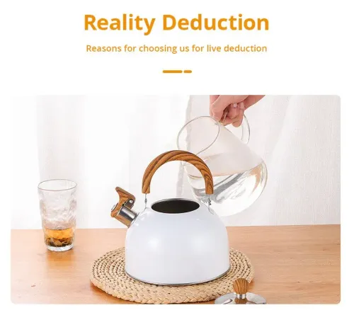Whistle kettle 2.5L stainless steel whistle teapot kettle water bottle teapot gas stove induction cooker kitchenware
