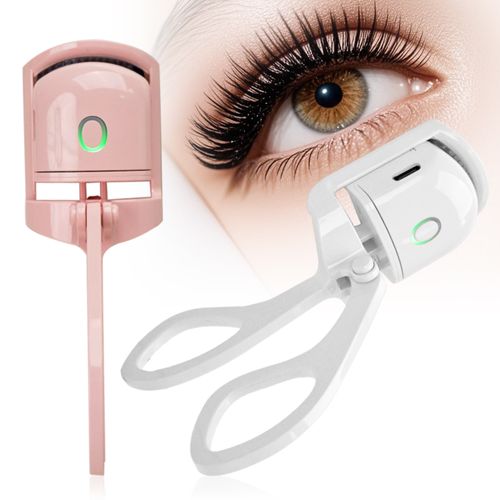 Portable Electric Heated Curler Temperature Control Long-lasting Curl Heating Eyelash Curler Makeup Tool