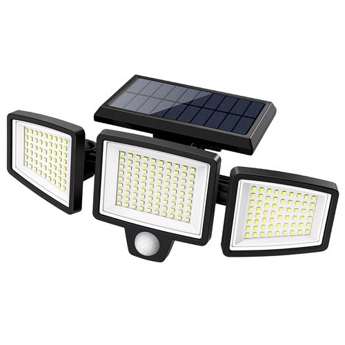 Solar wall lamp rotatable outdoor waterproof night street light human body sensing road lighting garden light