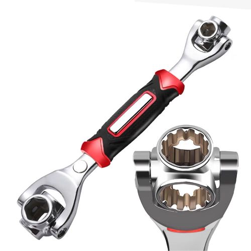 Universal wrench 8 in 1 multi-function socket dog bone wrench screw multi-head rotating adjustable wrench