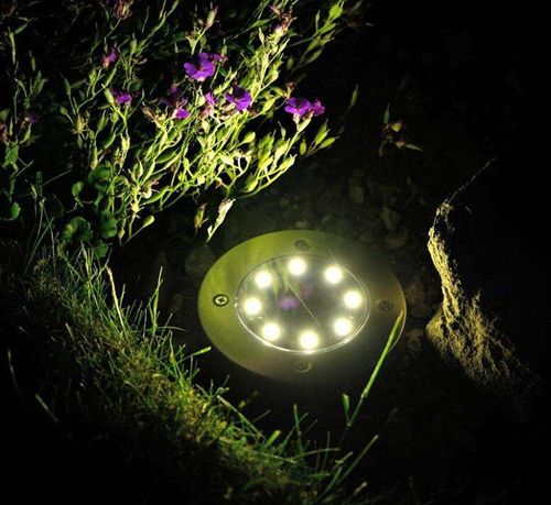 Four packs Solar underground light outdoor courtyard landscaping layout balcony garden lawn decoration lighting lamp