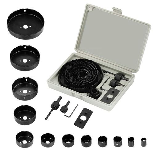 16PCS hole opener multi-function drill bit gypsum board wood hardware tool punch