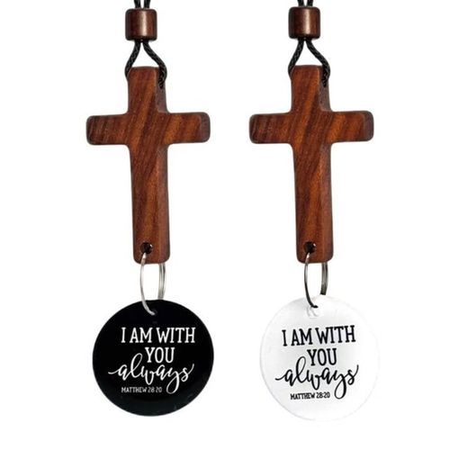 Bible Cross Car Pendant Necklace