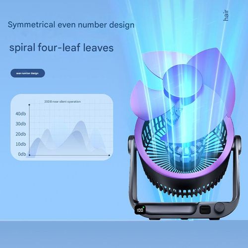 Wall mounted electric fan, 100 wind speed, desktop electric fan air cooler, outdoor portable multifunctional fan