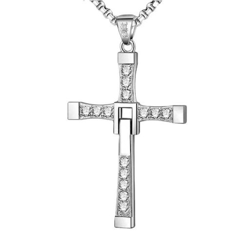 Men's necklace Fast and Furious cross pendant