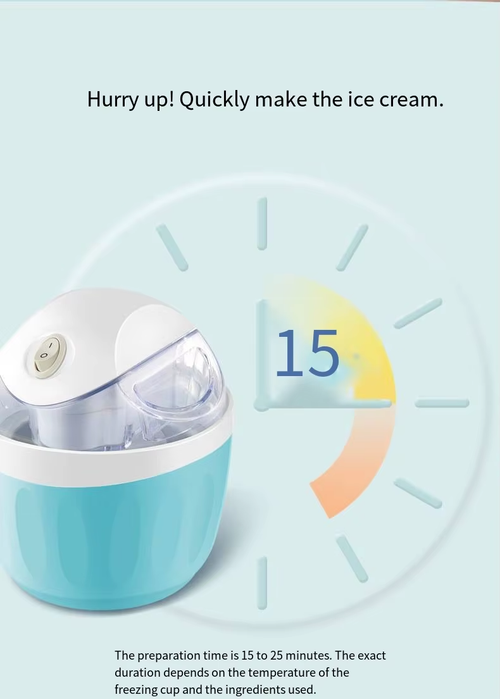 Self-stirring ice cream maker