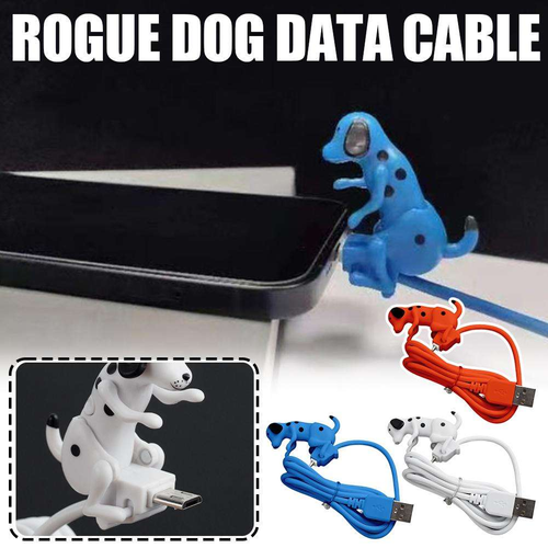 Buy one, get one free (two items in total)  Rogue Dog Data Cable, Cute Sporty Puppy Charging Cable for Type-C devices.