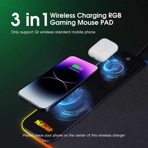 2026 Hot Selling 3-in-1 Magnetic Wireless Charging Mouse Pad, Extra Large (Cash on Delivery Available)