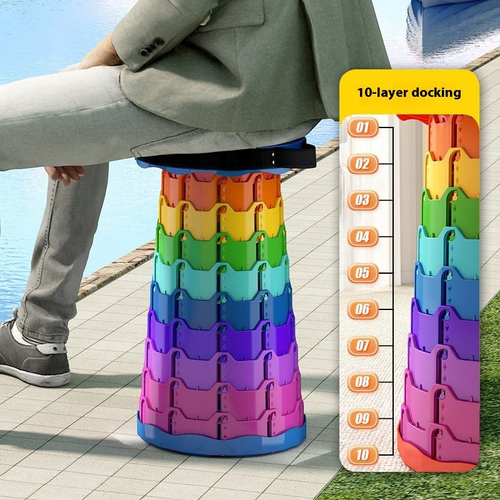 2026 New Model Rainbow Retractable Stool — Portable Outdoor Use (Cash on Delivery Available)