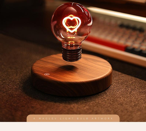 2026 New High-Tech Magnetic Levitation Rainbow Light Bulb Desktop Ornament (Cash on Delivery Available)
