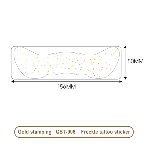 2026 New Western-Style Gold & Silver Foil Freckle Tattoo Stickers (Cash on Delivery Available)