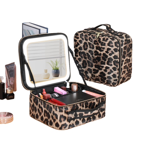 2026 New Multifunctional LED Light Makeup Mirror Bag (Cash on Delivery Available)