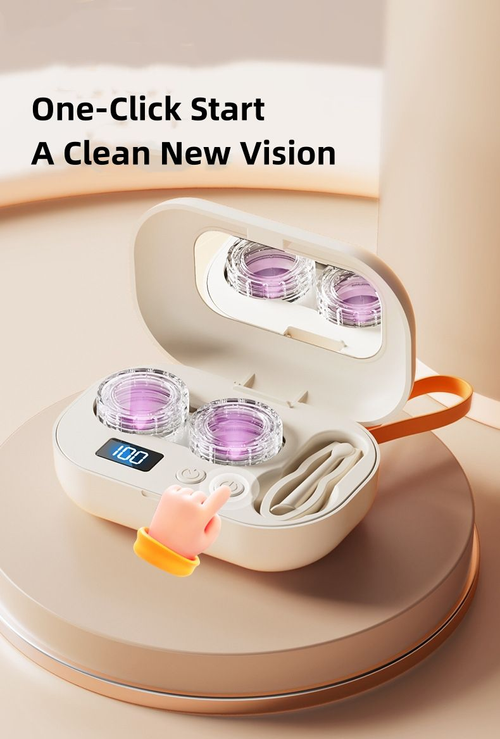 2026 New High-Frequency Sonic Fully Automatic Contact Lens Cleaner (Cash on Delivery Available)
