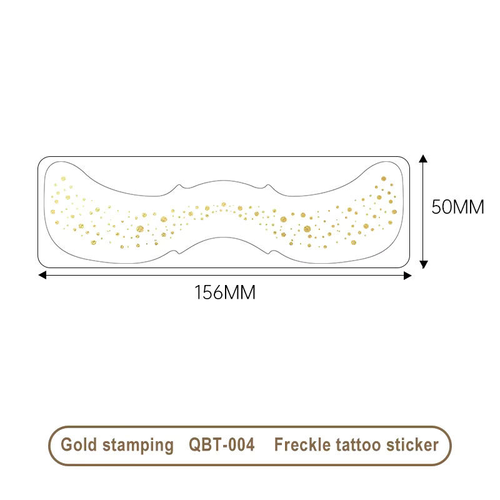 2026 New Western-Style Gold & Silver Foil Freckle Tattoo Stickers (Cash on Delivery Available)