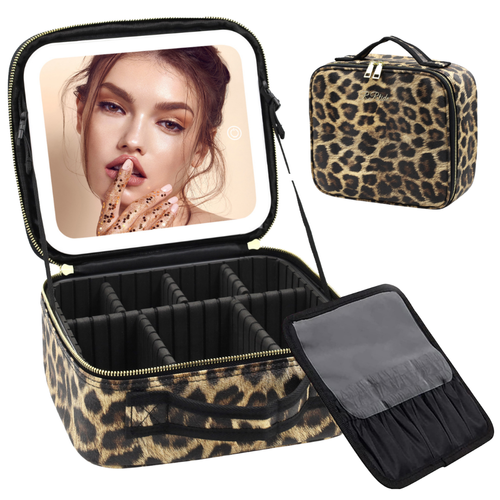2026 New Multifunctional LED Light Makeup Mirror Bag (Cash on Delivery Available)