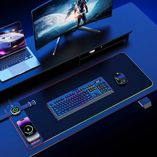 2026 Hot Selling 3-in-1 Magnetic Wireless Charging Mouse Pad, Extra Large (Cash on Delivery Available)