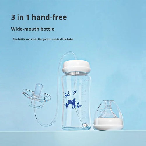 300ml hands-free three-in-one multi-functional baby bottle