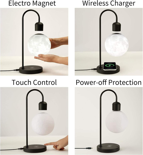 2026 New Model: （Super Moon） Series Magnetic Levitation Moon Lamp (Cash on Delivery Available)