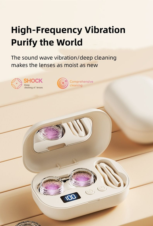 2026 New High-Frequency Sonic Fully Automatic Contact Lens Cleaner (Cash on Delivery Available)