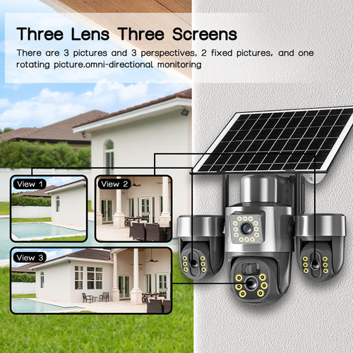 2026 New Model Multi-functional Solar-Powered Camera & HD Night Vision Monitor (Cash on Delivery Supported)