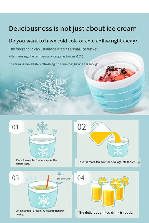 Self-stirring ice cream maker