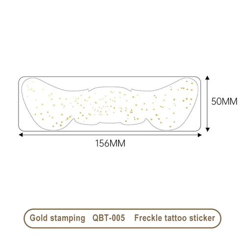 2026 New Western-Style Gold & Silver Foil Freckle Tattoo Stickers (Cash on Delivery Available)