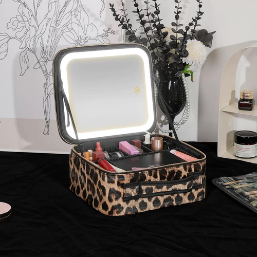 2026 New Multifunctional LED Light Makeup Mirror Bag (Cash on Delivery Available)